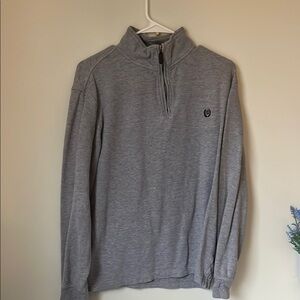 Men's Gray Quarter-Zip Sweater